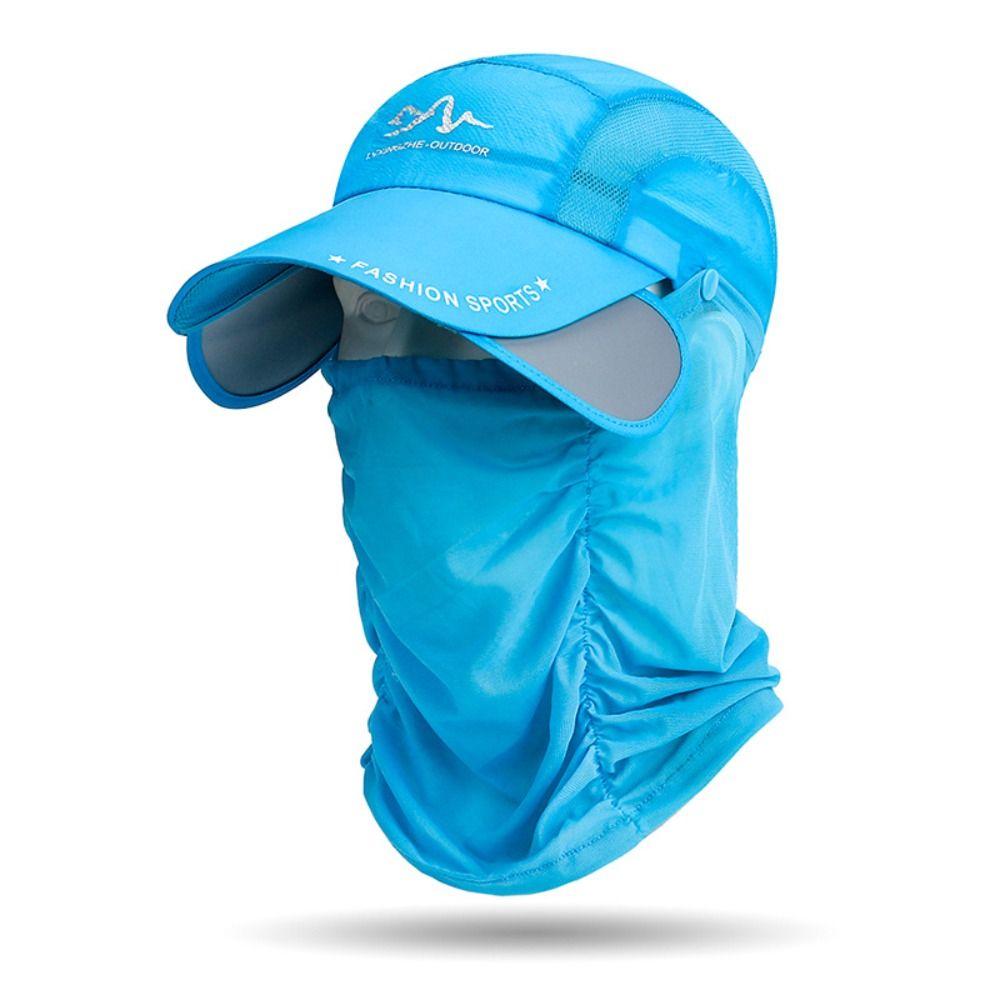 Sunscreen Fishing Hat Retractable Brim Outdoor Multifunctional Sunblock Cap Detachable Neck Protection Veil Sunshade Baseball синій
Sunscreen Fishing Hat Retractable Brim Outdoor Multifunctional Sunblock Cap Detachable Neck Protection Veil Sunshade Baseball синій