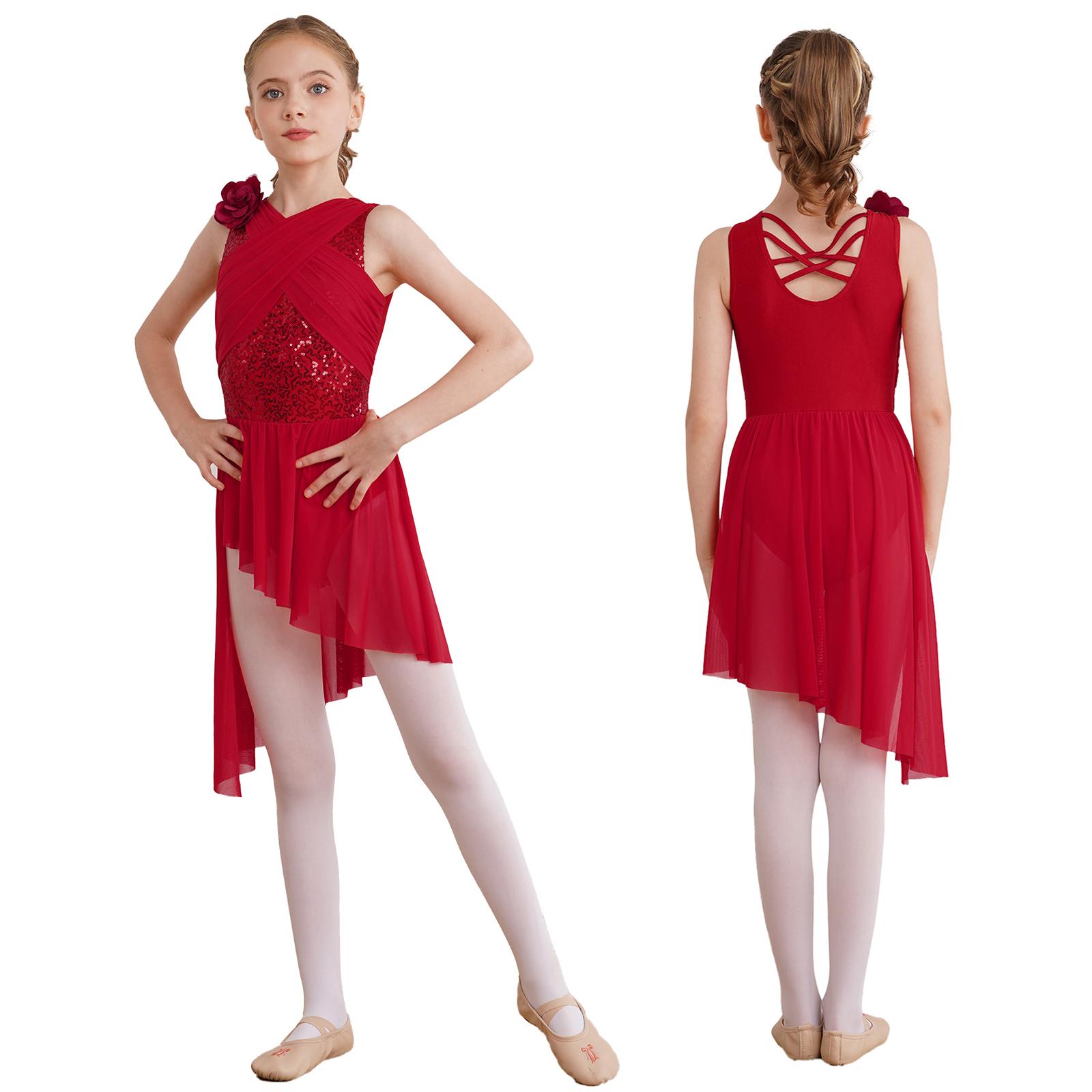 Kids Stage Costume Sleeveless Leotard with Sparkly Sequins and Skirt 5-6 Years бордовий
Kids Stage Costume Sleeveless Leotard with Sparkly Sequins and Skirt 5-6 Years бордовий