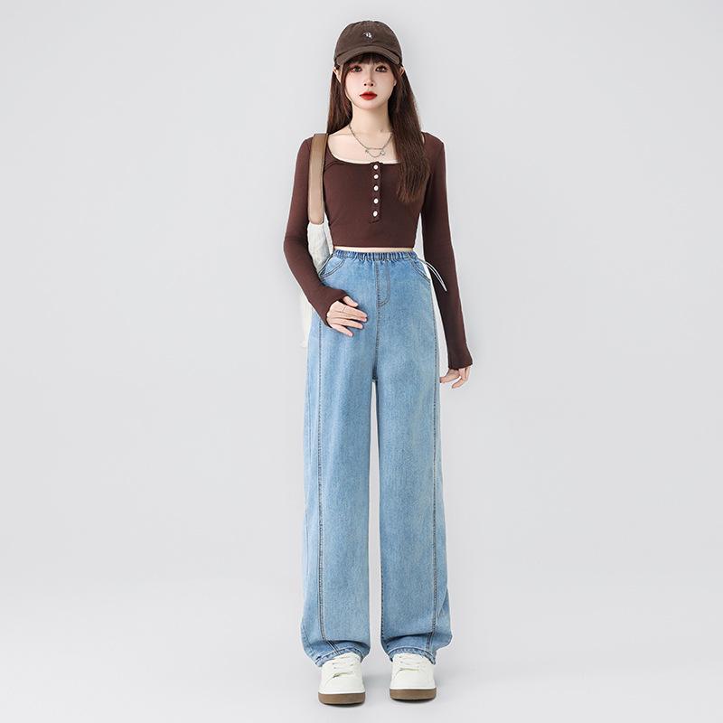 American Retro Light Blue Wide-Leg Maternity Jeans - Loose Drape Straight Pants for Spring and Autumn XL (65-70 kg) світло-синій колір
American Retro Light Blue Wide-Leg Maternity Jeans - Loose Drape Straight Pants for Spring and Autumn XL (65-70 kg) світло-синій колір