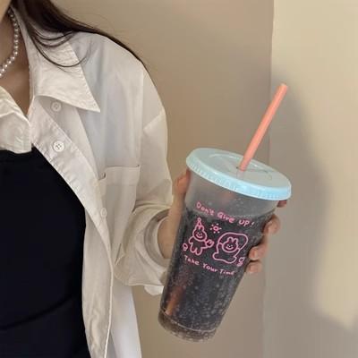 Милые мультяшные кофейные чашки Прозрачные пластиковые бутылки для воды с соломинкой Многоразовые Большая вместимость Корейский стиль Портативная чашка для молочного чая 470-700ml
Милые мультяшные кофейные чашки Прозрачные пластиковые бутылки для воды с соломинкой Многоразовые Большая вместимость Корейский стиль Портативная чашка для молочного чая 470-700ml