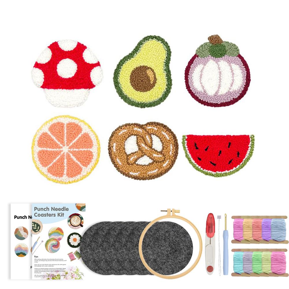Punch Needle Embroidery Coaster Kit Home Decor Magic Needle For Embroidery Set Yarn Cross Stitch Kit Craft Art Set Gift
Punch Needle Embroidery Coaster Kit Home Decor Magic Needle For Embroidery Set Yarn Cross Stitch Kit Craft Art Set Gift