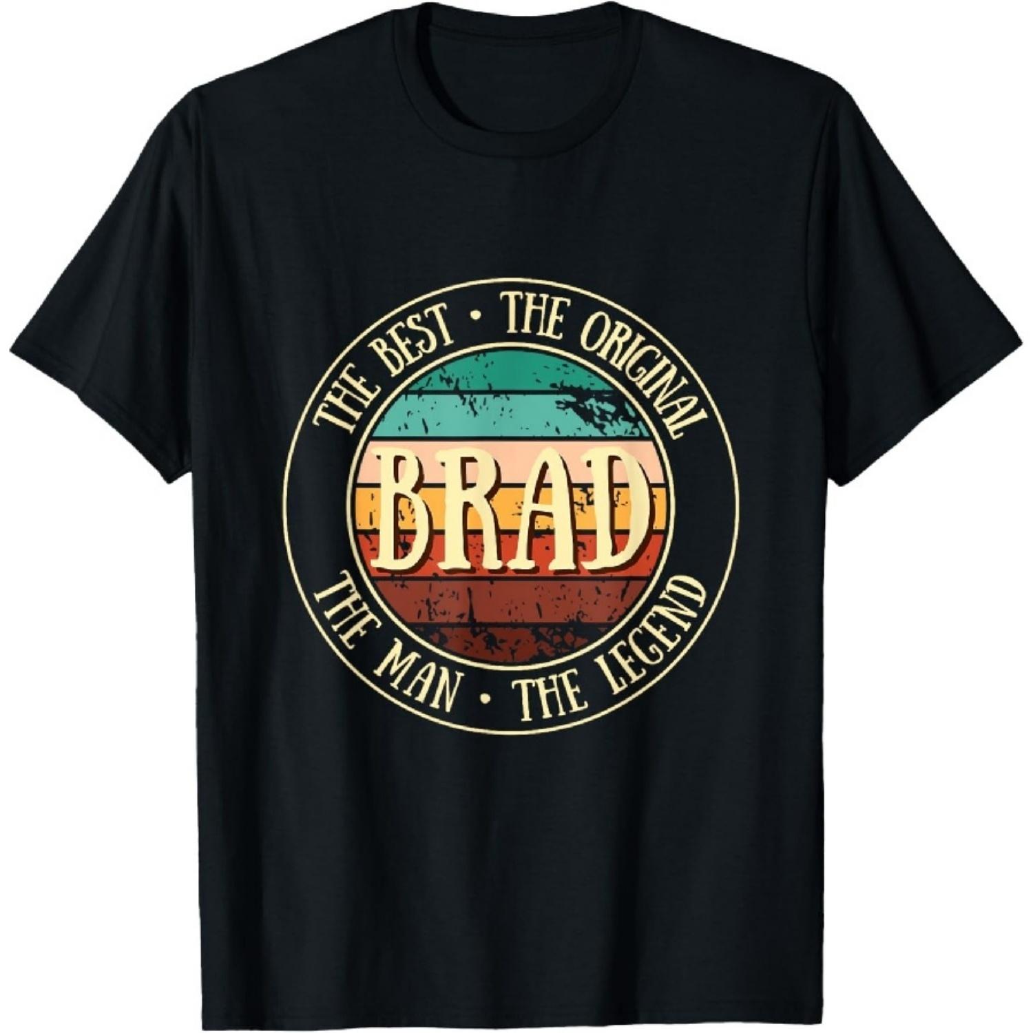 Brad vintage for men gift idea funny name gifts T-Shirt XXXXXL чорний
Brad vintage for men gift idea funny name gifts T-Shirt XXXXXL чорний