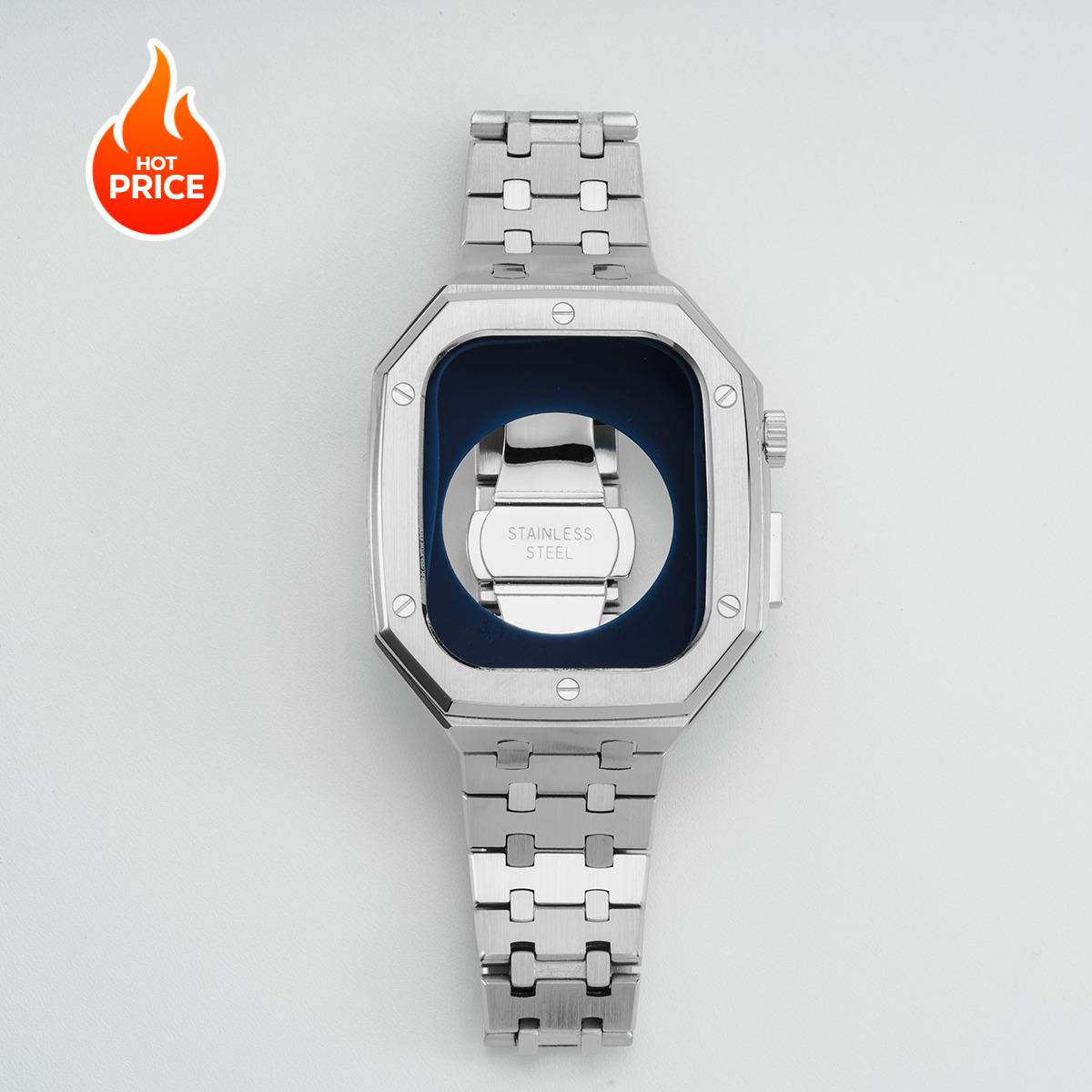 Luxury Stainless Steel Case+Strap for Apple Watch Series 10 46MM Metal Modification Mod Kit for iWatch s10 46mm Bezel Frame Band 46mm-Series 10 серебряный
Luxury Stainless Steel Case+Strap for Apple Watch Series 10 46MM Metal Modification Mod Kit for iWatch s10 46mm Bezel Frame Band 46mm-Series 10 серебряный