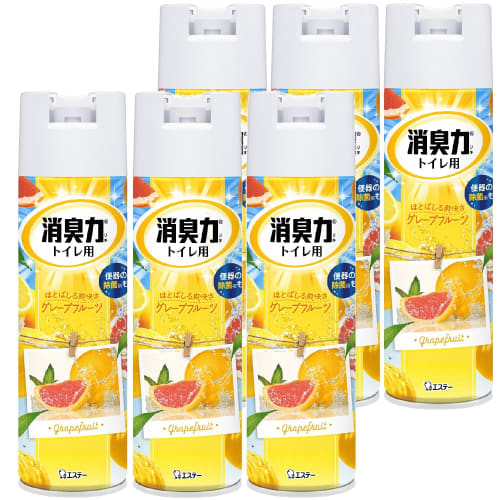 Bulk Purchase: Toilet Deodorizer Spray, Grapefruit Scent, 330ml x 6 Bottles, Toilet Deodorizer, Air Freshener
Bulk Purchase: Toilet Deodorizer Spray, Grapefruit Scent, 330ml x 6 Bottles, Toilet Deodorizer, Air Freshener