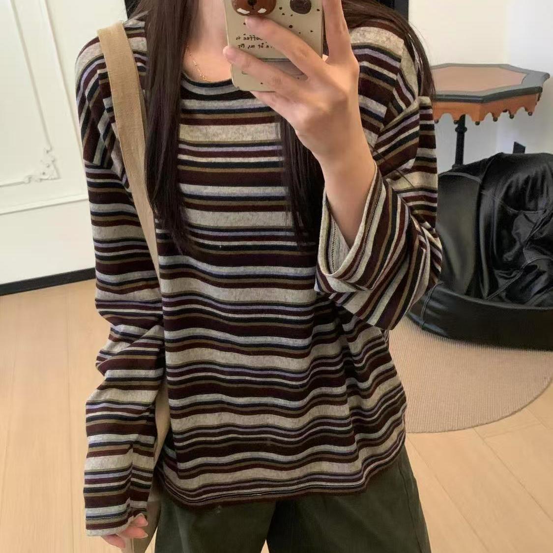 Korean Campus Style Long-sleeved T-shirt Women Super Hot Slimming Loose Top S коричневий
Korean Campus Style Long-sleeved T-shirt Women Super Hot Slimming Loose Top S коричневий