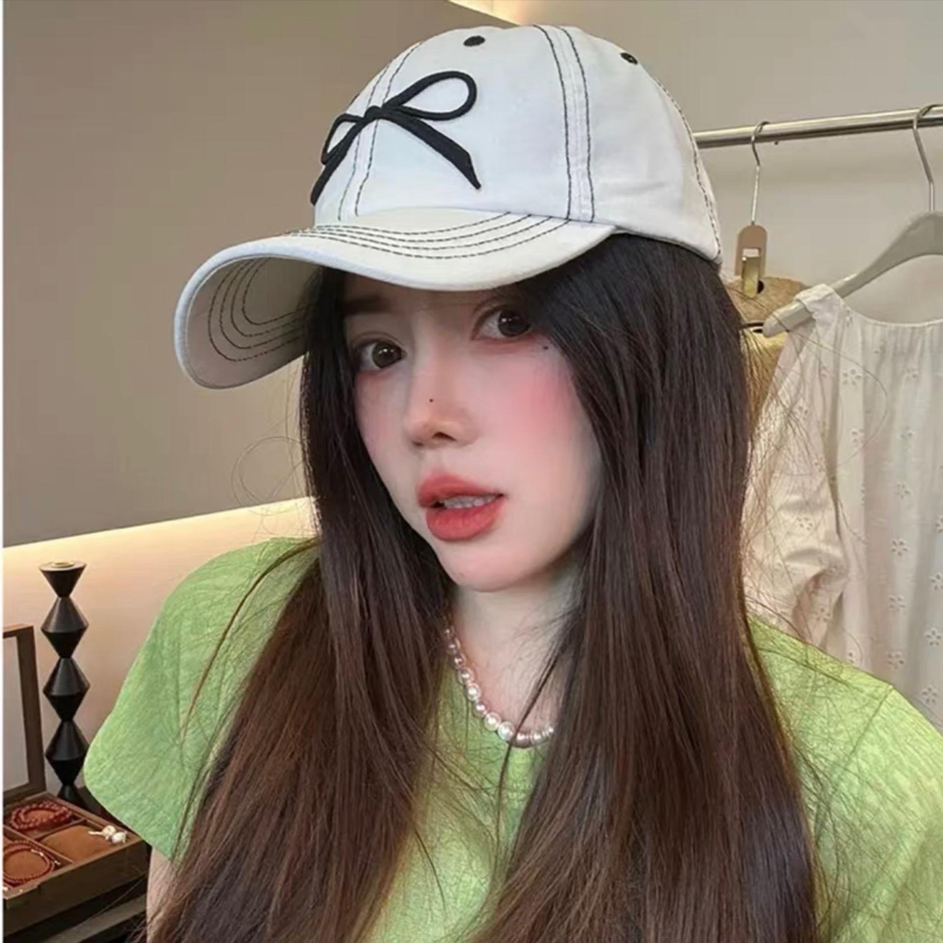 Korean Embroidered Bow-line Baseball Cap Women s Sweet and Cute Spring and Summer Sun Protection Baseball Cap Showing Small Face average size
Korean Embroidered Bow-line Baseball Cap Women s Sweet and Cute Spring and Summer Sun Protection Baseball Cap Showing Small Face average size