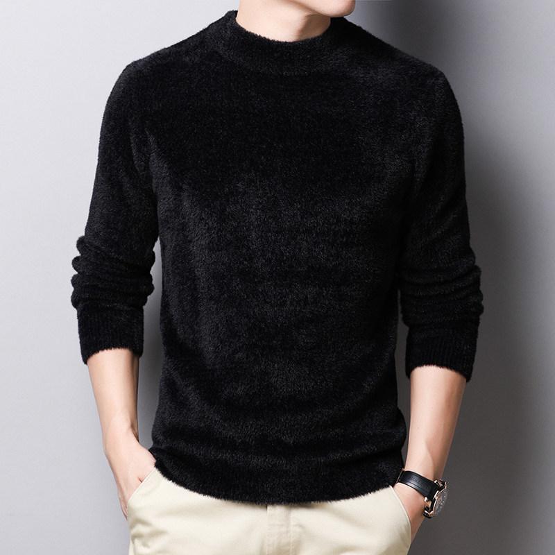 Imitation Mink Thickened Warm Sweatwear Mens Anti-pilling Knitted Turtleneck Sweater Slim Fit Long Sleeve Pullover Solid Color Trend Men Clothing 4XL
Imitation Mink Thickened Warm Sweatwear Mens Anti-pilling Knitted Turtleneck Sweater Slim Fit Long Sleeve Pullover Solid Color Trend Men Clothing 4XL