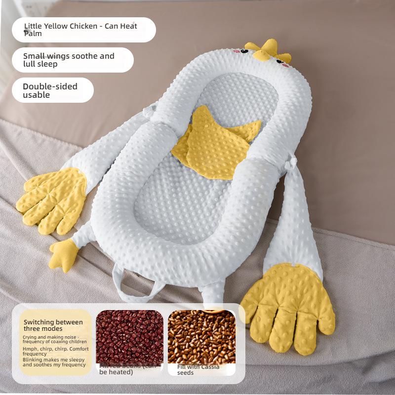 Успокаивающая кроватка для новорожденных с наклонной подушкой и подставкой для ног и стойкой для игрушек для комфортного гнездышка Little Yellow Chicken Sin
Успокаивающая кроватка для новорожденных с наклонной подушкой и подставкой для ног и стойкой для игрушек для комфортного гнездышка Little Yellow Chicken Sin