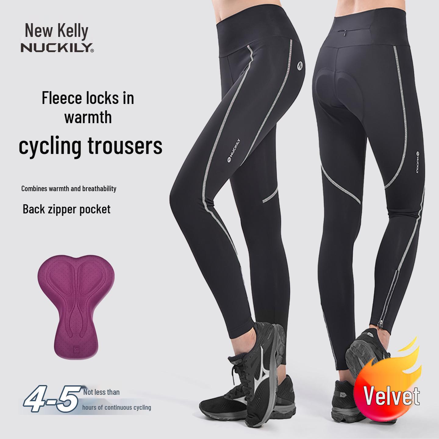 NUCKILY Women s Breathable Padded Fleece Cycling Pants for Autumn/Winter M
NUCKILY Women s Breathable Padded Fleece Cycling Pants for Autumn/Winter M