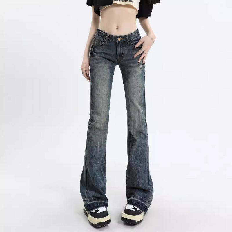 Spring and Autumn Embroidered Micro-flare Jeans for Women Petite American High Street Style Embroidered High-waisted Trousers S синий
Spring and Autumn Embroidered Micro-flare Jeans for Women Petite American High Street Style Embroidered High-waisted Trousers S синий
