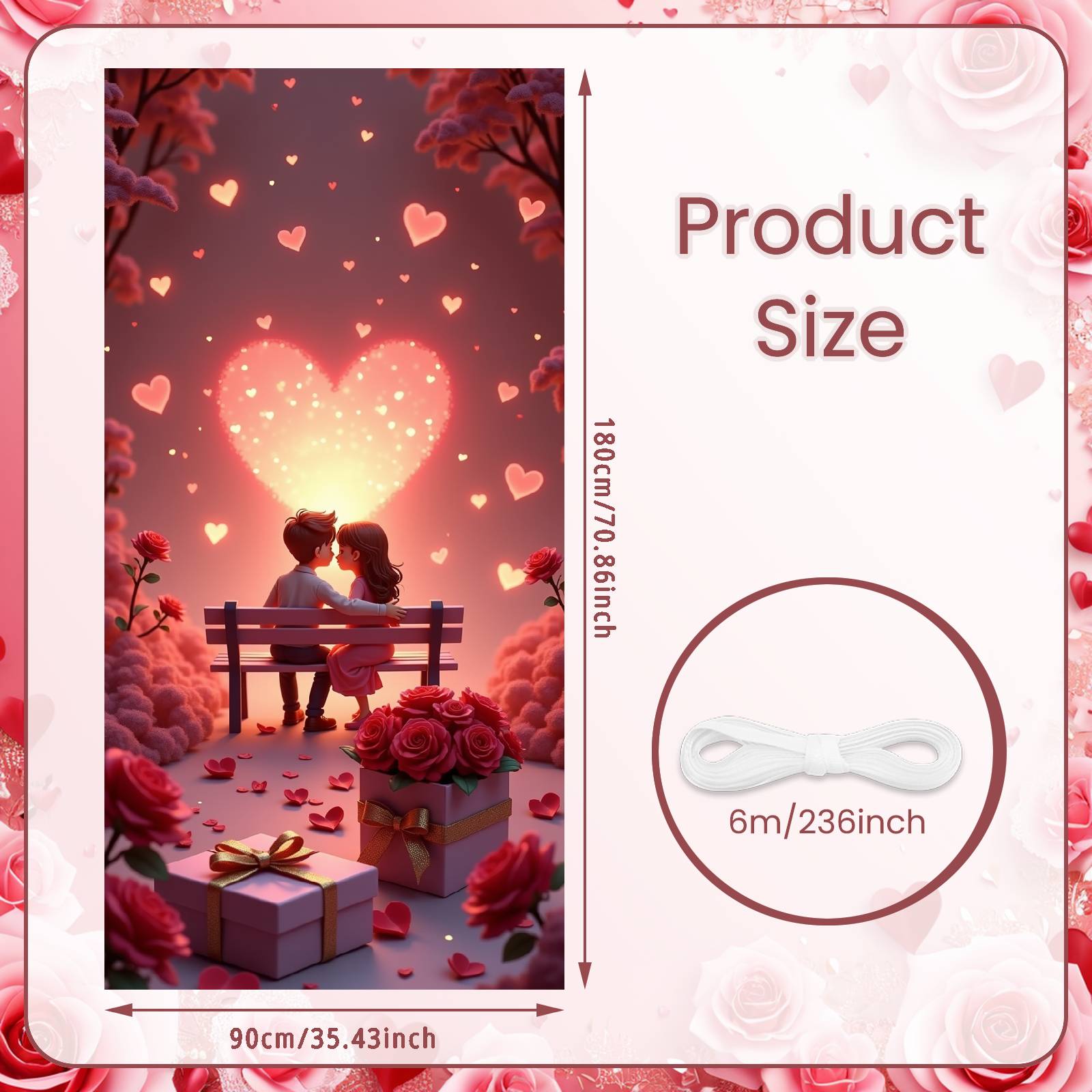 Love Theme Display Romantic Valentine s Banner Romantic Background Heart Design Anniversary Display For Indoor Decoration
Love Theme Display Romantic Valentine s Banner Romantic Background Heart Design Anniversary Display For Indoor Decoration