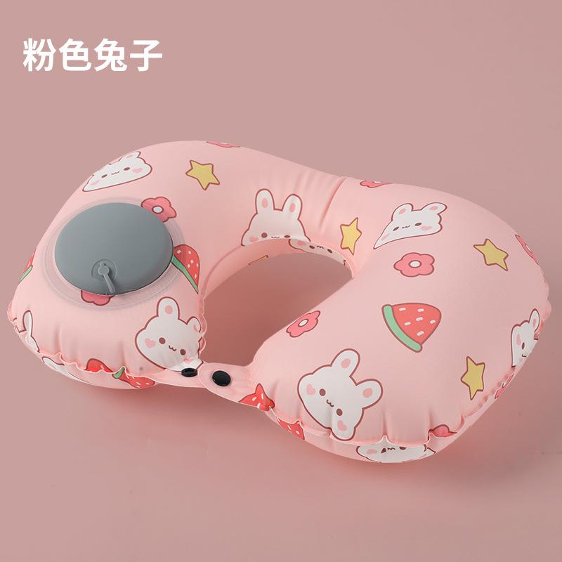 Cartoon inflatable pillow cool feeling press inflatable u-shaped pillow travel portable neck pillow Single, simple packaging
Cartoon inflatable pillow cool feeling press inflatable u-shaped pillow travel portable neck pillow Single, simple packaging
