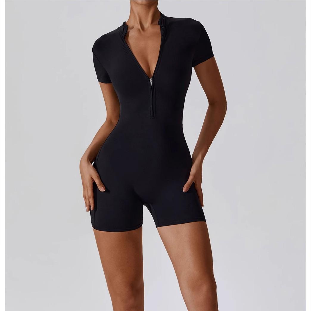 European Best-Selling Short Sleeve Yoga Bodysuit with Zipper for Dance, Running, and Sports S
European Best-Selling Short Sleeve Yoga Bodysuit with Zipper for Dance, Running, and Sports S