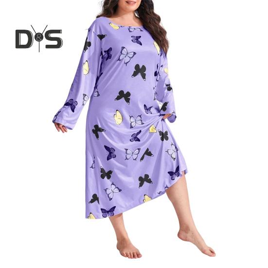 Весна Осень Женская Ночная Рубашка Плюс Размер Круглый Вырез Бабочка Леопард Сердце Принт Длинные Рукава Свободный Пуловер Ночная Рубашка Пижамы Для Мамы Дочери XXXL фиолетовый
Весна Осень Женская Ночная Рубашка Плюс Размер Круглый Вырез Бабочка Леопард Сердце Принт Длинные Рукава Свободный Пуловер Ночная Рубашка Пижамы Для Мамы Дочери XXXL фиолетовый