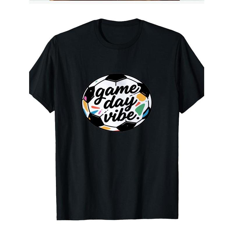 European sizes Men s Soccer Football T-Shirt with Game Day Vibe Slogan & Soccer Print - Breathable Loose Fit Tee Suitable for Football Fans, Training S чёрный
European sizes Men s Soccer Football T-Shirt with Game Day Vibe Slogan & Soccer Print - Breathable Loose Fit Tee Suitable for Football Fans, Training S чёрный