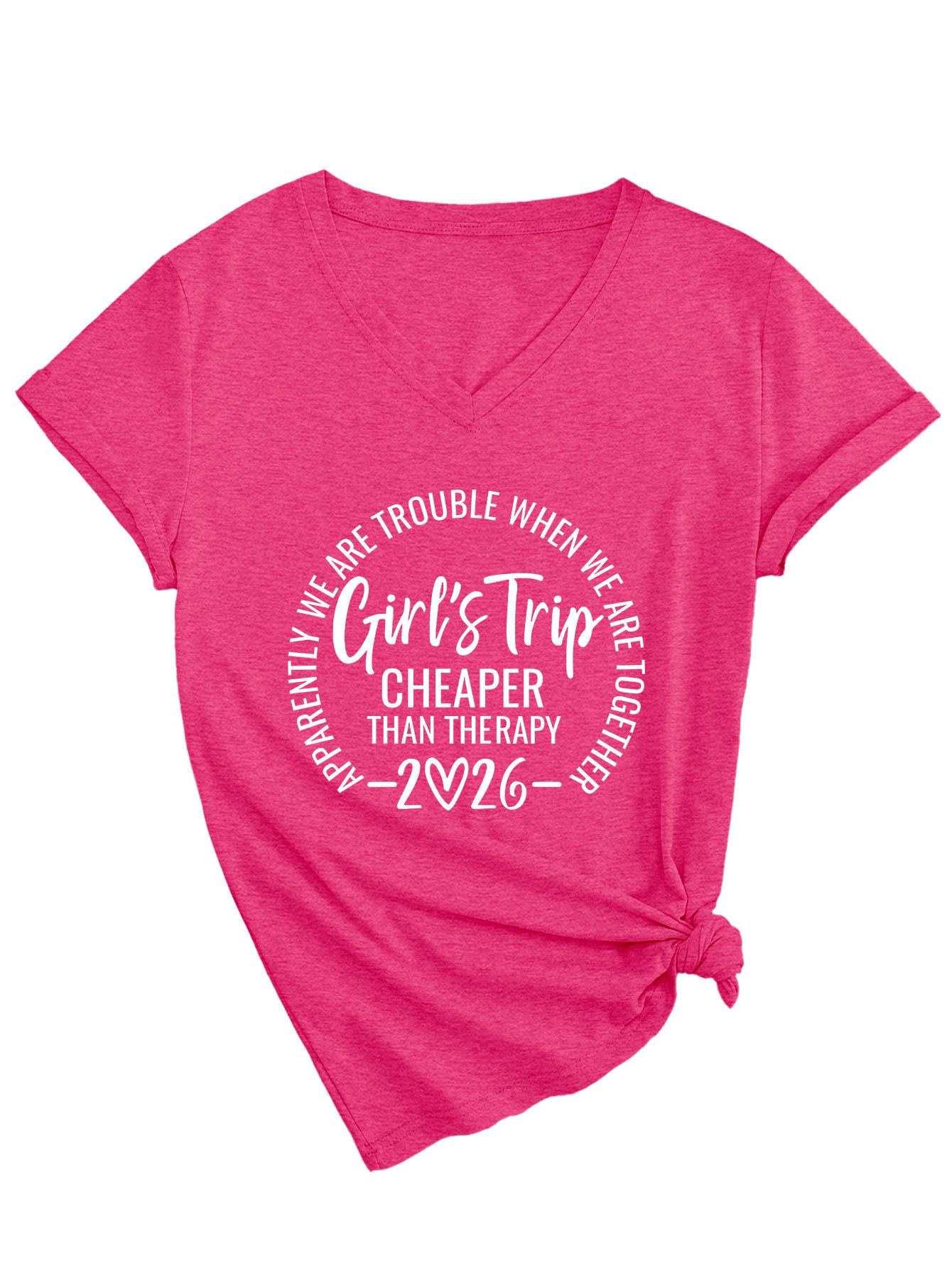 Girl s Trip cheaper than Casual Versatile Women s V-Neck Short Sleeve T-Shirt XXL
Girl s Trip cheaper than Casual Versatile Women s V-Neck Short Sleeve T-Shirt XXL