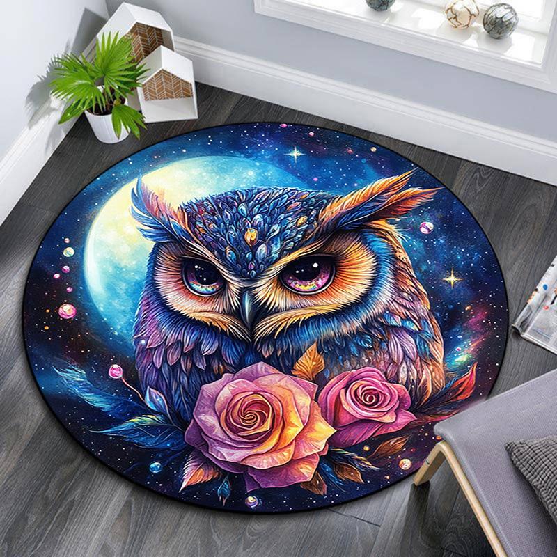 Galactic Owl Round Area Rug,Carpet Rug for Living Room Bedroom Sofa Playroom Decor,Non-slip Floor Mat 80cmx80cm
Galactic Owl Round Area Rug,Carpet Rug for Living Room Bedroom Sofa Playroom Decor,Non-slip Floor Mat 80cmx80cm