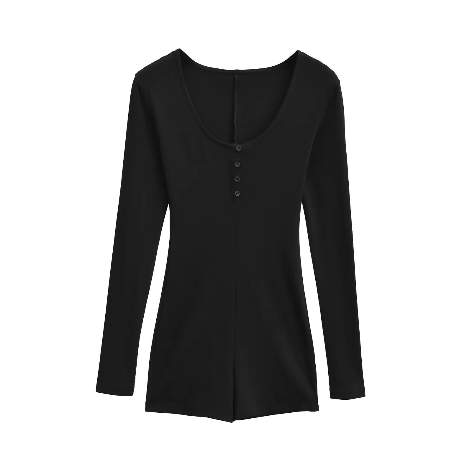 Women s Spicy U-neck Long Sleeve Bodysuit - Spring/Fall Slim-fit Button-up Sports Shorts Small чорний
Women s Spicy U-neck Long Sleeve Bodysuit - Spring/Fall Slim-fit Button-up Sports Shorts Small чорний