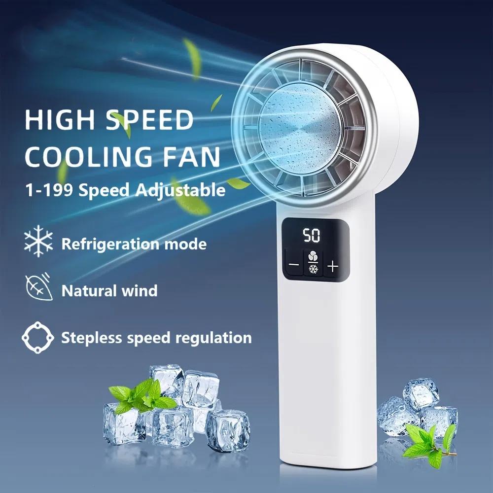High Speed Air Cooling Fan USB Charging 3000mAh Battery Portable Hand Fan Outdoor Travel Ice Refrigeration Small Electric Fan белый
High Speed Air Cooling Fan USB Charging 3000mAh Battery Portable Hand Fan Outdoor Travel Ice Refrigeration Small Electric Fan белый