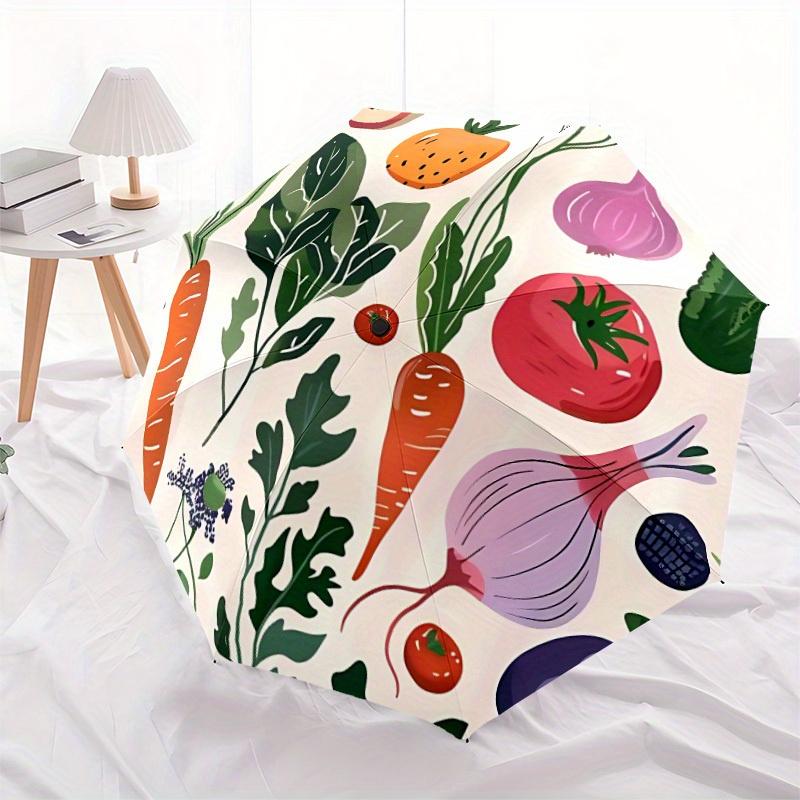 1pc Vegetables Garden Automatic Open 8-Rib Windproof Umbrella, Travel & Commuting, Suitable for All Seasons
1pc Vegetables Garden Automatic Open 8-Rib Windproof Umbrella, Travel & Commuting, Suitable for All Seasons