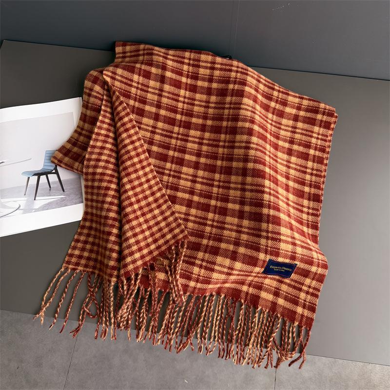 Winter Neck Warmer Scarf For Women Men 50*200CM Thickened Tassel Pashmina Shawl Faux Cashmere Warps Autumn Elegant Blanket
Winter Neck Warmer Scarf For Women Men 50*200CM Thickened Tassel Pashmina Shawl Faux Cashmere Warps Autumn Elegant Blanket