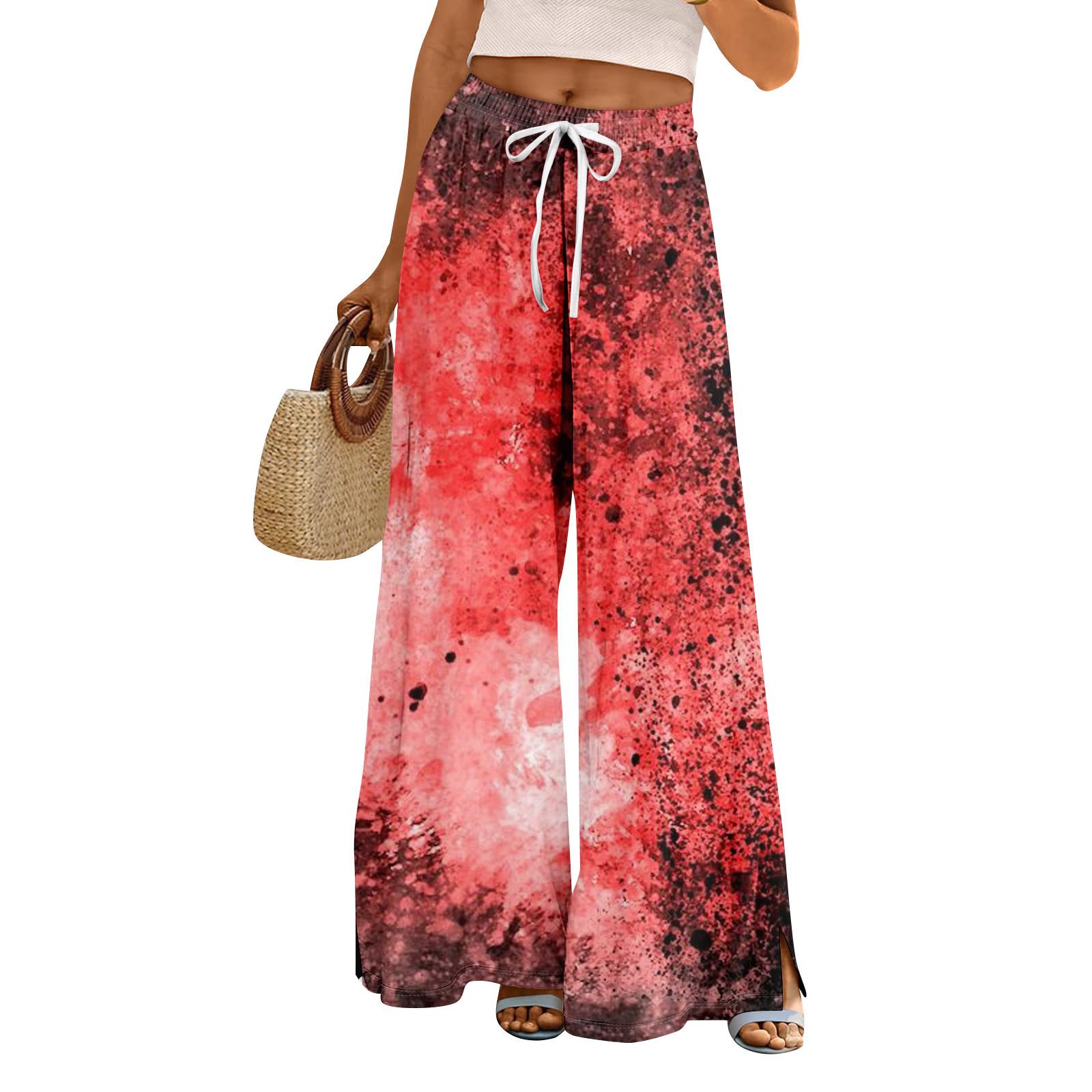 Women Summer Boho Palazzo Pants High Waist Wide Leg Halloween Printing Casual Trousers With Pockets S
Women Summer Boho Palazzo Pants High Waist Wide Leg Halloween Printing Casual Trousers With Pockets S