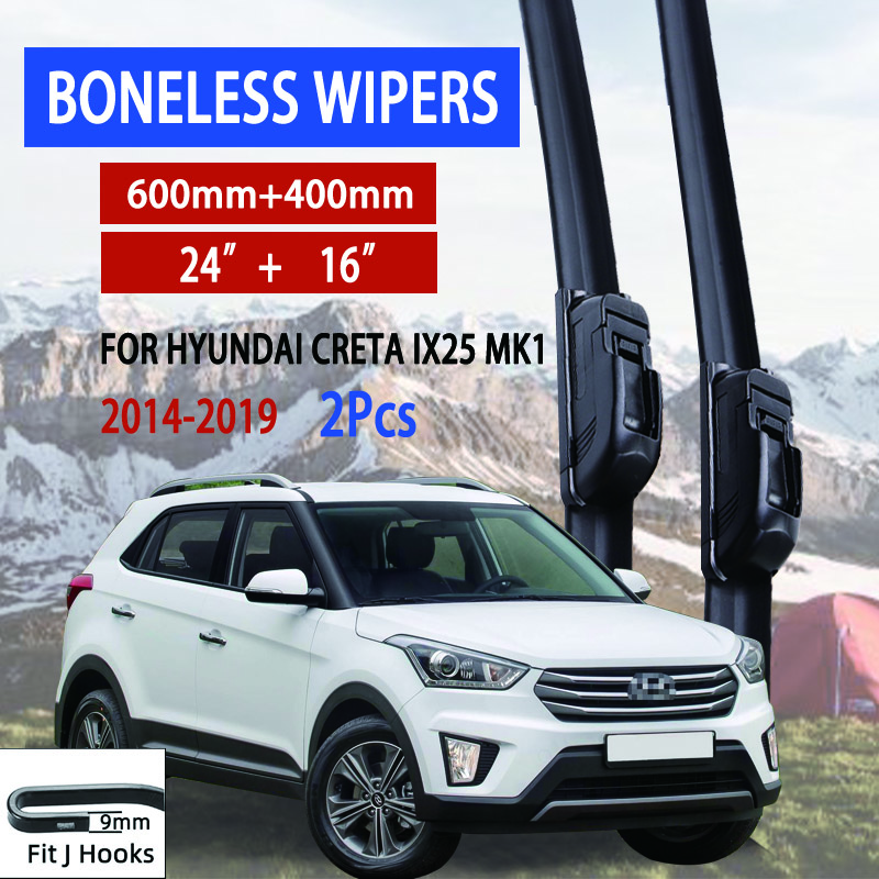 Для Hyundai Creta IX25 MK1 2014-2019 автомобильный стеклоочиститель U-образный мягкий резиновый бескаркасный без кронштейна автомобильные дворники 24 +16
Для Hyundai Creta IX25 MK1 2014-2019 автомобильный стеклоочиститель U-образный мягкий резиновый бескаркасный без кронштейна автомобильные дворники 24 +16