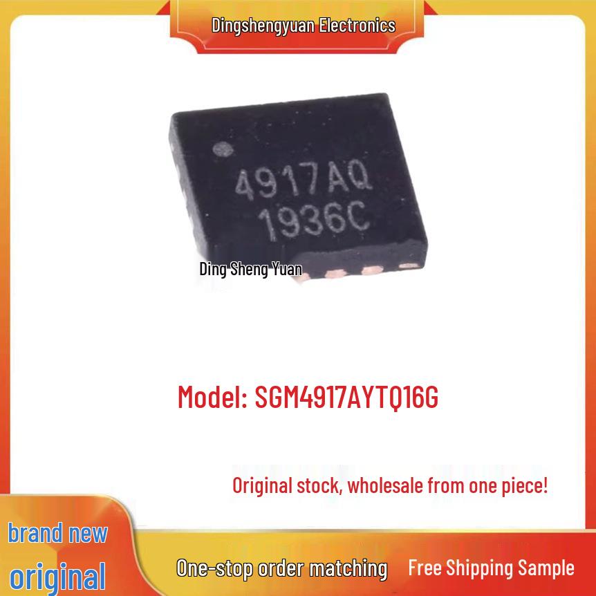 SGM4917AYTQ16G 4917AQ Audio Power Amplifier IC, QFN-16 Silkscreen
SGM4917AYTQ16G 4917AQ Audio Power Amplifier IC, QFN-16 Silkscreen