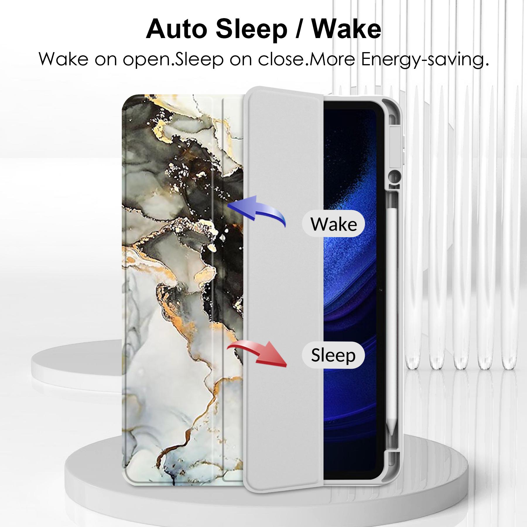 For Xiaomi Pad 6 Pro/Pad 6 Tablet Case Tri-Fold Stand Pattern Printing Clear Acrylic Leather Cover Grey Marble
For Xiaomi Pad 6 Pro/Pad 6 Tablet Case Tri-Fold Stand Pattern Printing Clear Acrylic Leather Cover Grey Marble