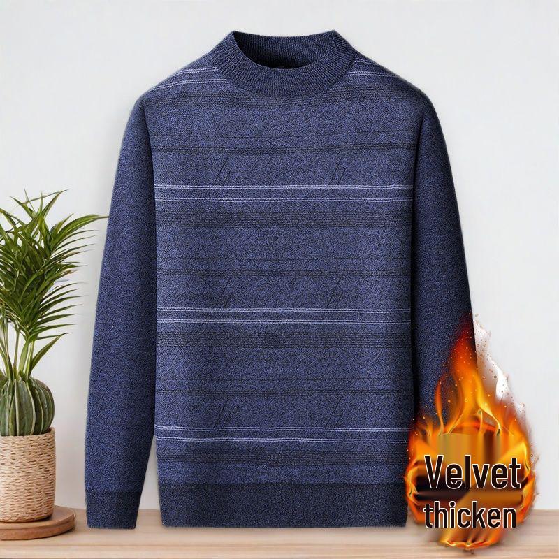 Men s Thick Fleece-Lined Knit Sweater for Elderly Dads, Warm Round Neck Pullover L 90-120 lbs
Men s Thick Fleece-Lined Knit Sweater for Elderly Dads, Warm Round Neck Pullover L 90-120 lbs
