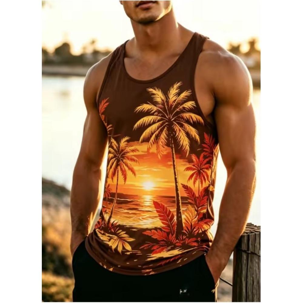Men s Vintage Coconut Tree Sunset Wave Print Sleeveless Tank Top for Summer Fitness Beach Trips Daily Outings Casual Wear M кофейный
Men s Vintage Coconut Tree Sunset Wave Print Sleeveless Tank Top for Summer Fitness Beach Trips Daily Outings Casual Wear M кофейный
