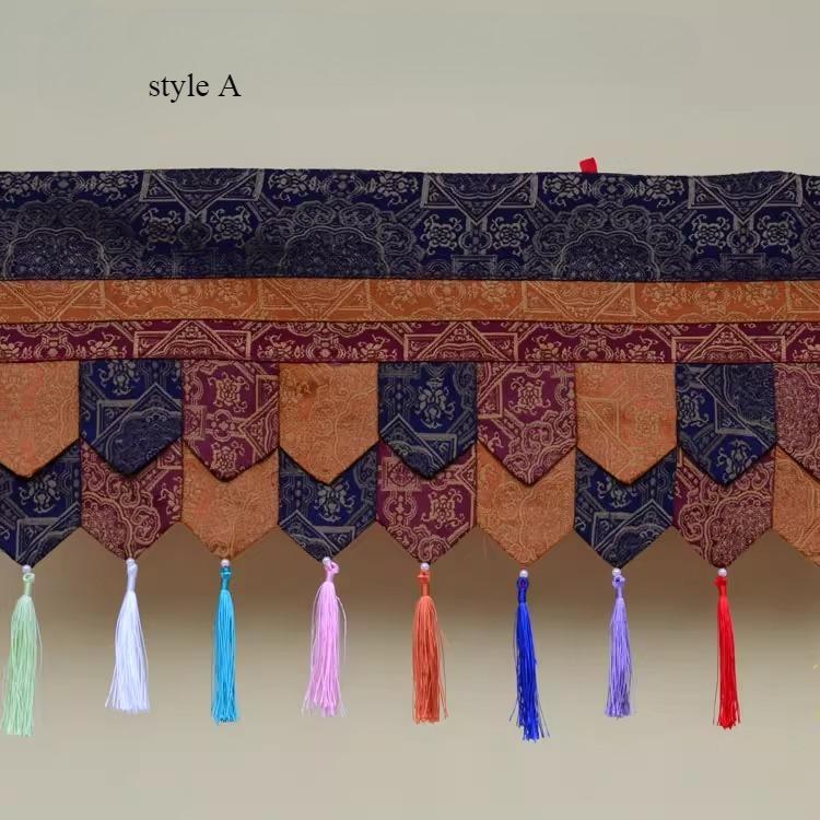 Tibetan-style Curtains/Hotel Exhibition Hall Temples Buddhist Halls Religious Ceremonies Scene Decorations Religious Supplies
Tibetan-style Curtains/Hotel Exhibition Hall Temples Buddhist Halls Religious Ceremonies Scene Decorations Religious Supplies