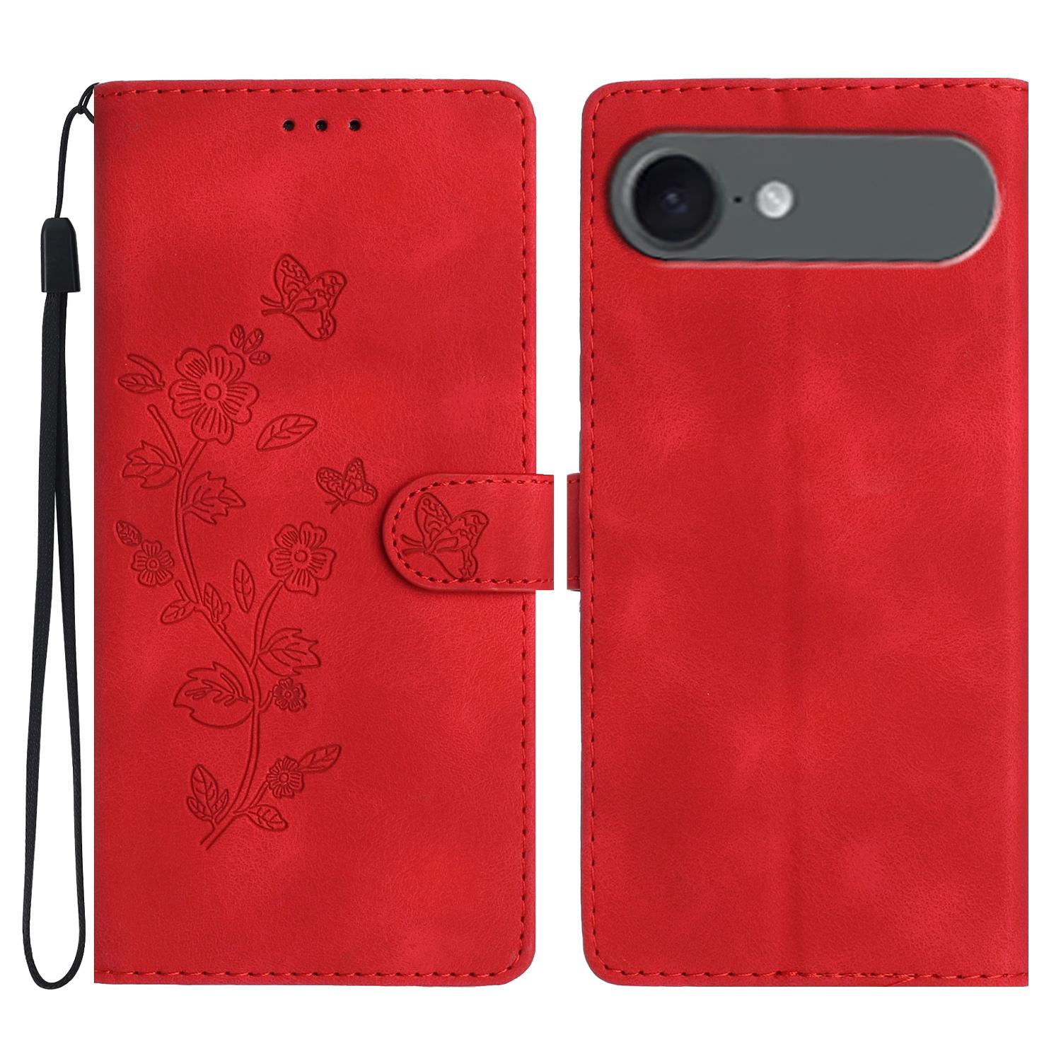 For iPhone 17 Air Case Leather Imprinted Flower Phone Cover Wallet with Wrist Strap Red
For iPhone 17 Air Case Leather Imprinted Flower Phone Cover Wallet with Wrist Strap Red