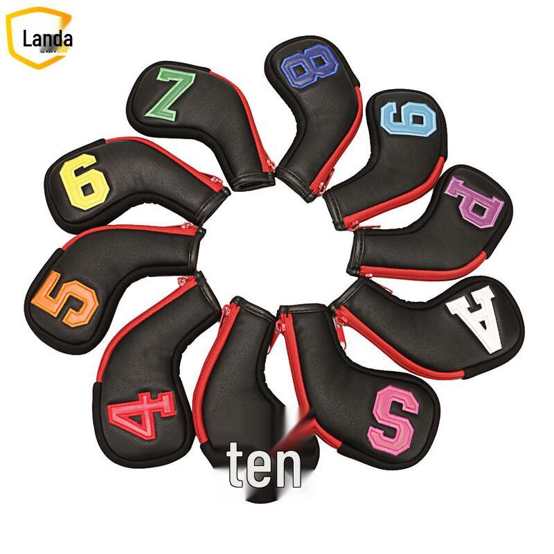 Landa Waterproof PU Golf Iron Head Cover Set
Landa Waterproof PU Golf Iron Head Cover Set