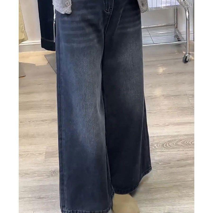 High-Waisted Spring Jeans for Pear-Shaped Figures - New Style Wide-Leg Slimming Pants for Women L 108-118 lbs
High-Waisted Spring Jeans for Pear-Shaped Figures - New Style Wide-Leg Slimming Pants for Women L 108-118 lbs