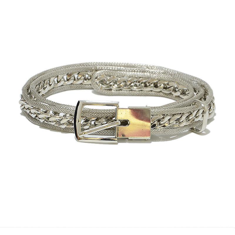 Meier Women s metal chain belt - new vintage style buckle fashion waist belt for streetwear 106cm срібний
Meier Women s metal chain belt - new vintage style buckle fashion waist belt for streetwear 106cm срібний