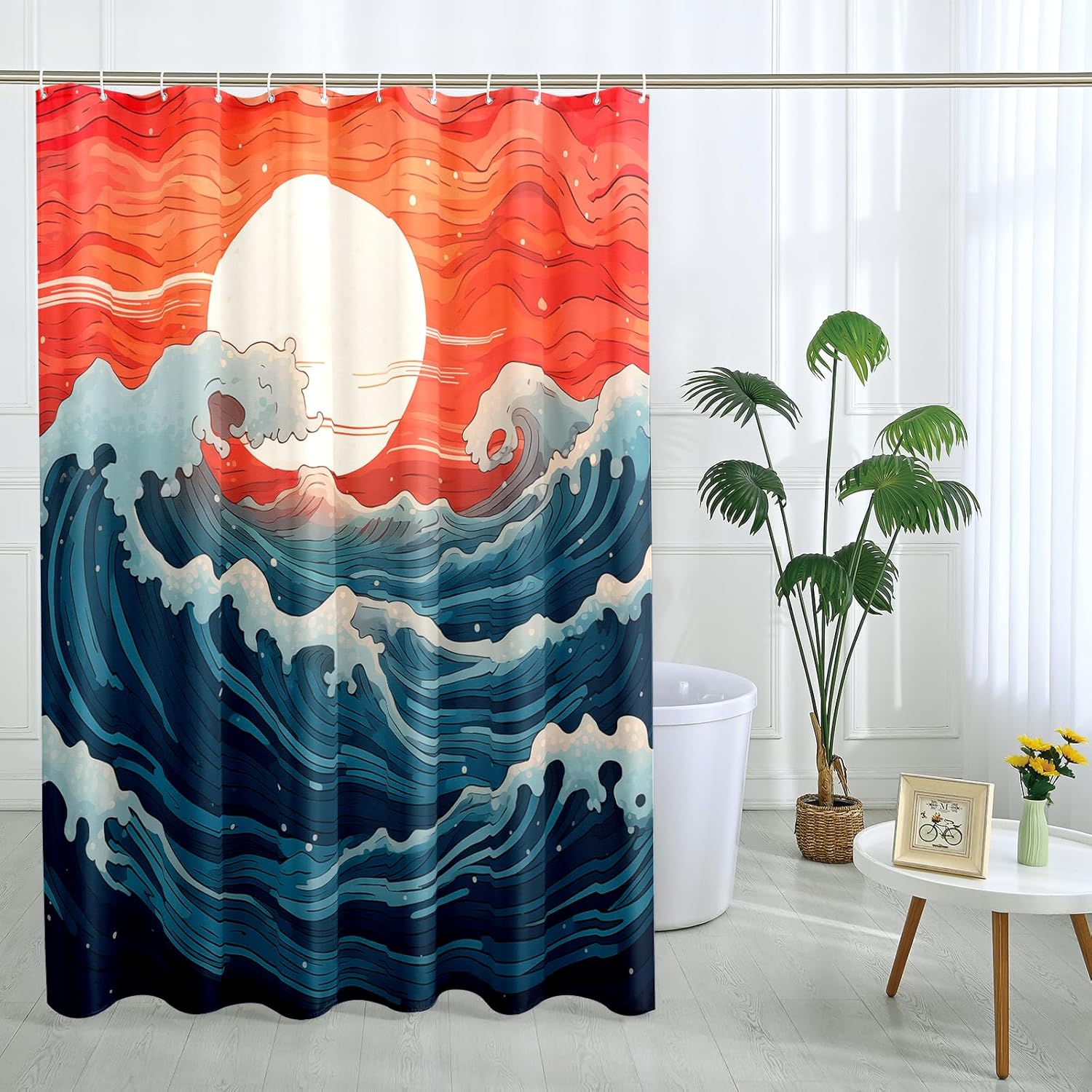 Japanese Cherry Blossom Shower Curtain Set, Asian Anime Shower Curtains For Bathroom Cool Watercolor Abstract Art W60H190(CM)-1 Pcs
Japanese Cherry Blossom Shower Curtain Set, Asian Anime Shower Curtains For Bathroom Cool Watercolor Abstract Art W60H190(CM)-1 Pcs