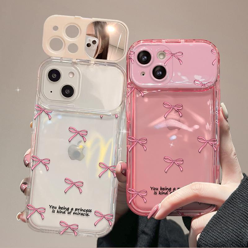 Applicable To Apple 15 Mobile Phone Case IPhone 14/13promax Bow Chain 11/12 Transparent Flip Mirror iPhone 16
Applicable To Apple 15 Mobile Phone Case IPhone 14/13promax Bow Chain 11/12 Transparent Flip Mirror iPhone 16