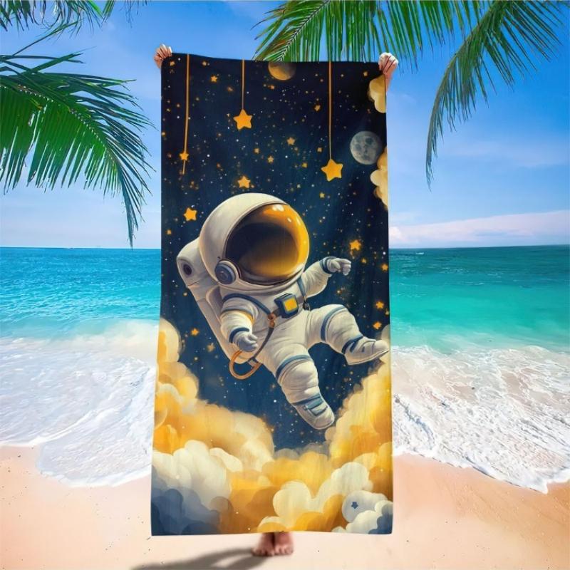 A Single Astronaut-Themed Beach Towel Made of Microfiber That Dries Quickly, Is Soft, Lightweight,And Free from Sand,Perfect for W30*H60(CM)
A Single Astronaut-Themed Beach Towel Made of Microfiber That Dries Quickly, Is Soft, Lightweight,And Free from Sand,Perfect for W30*H60(CM)