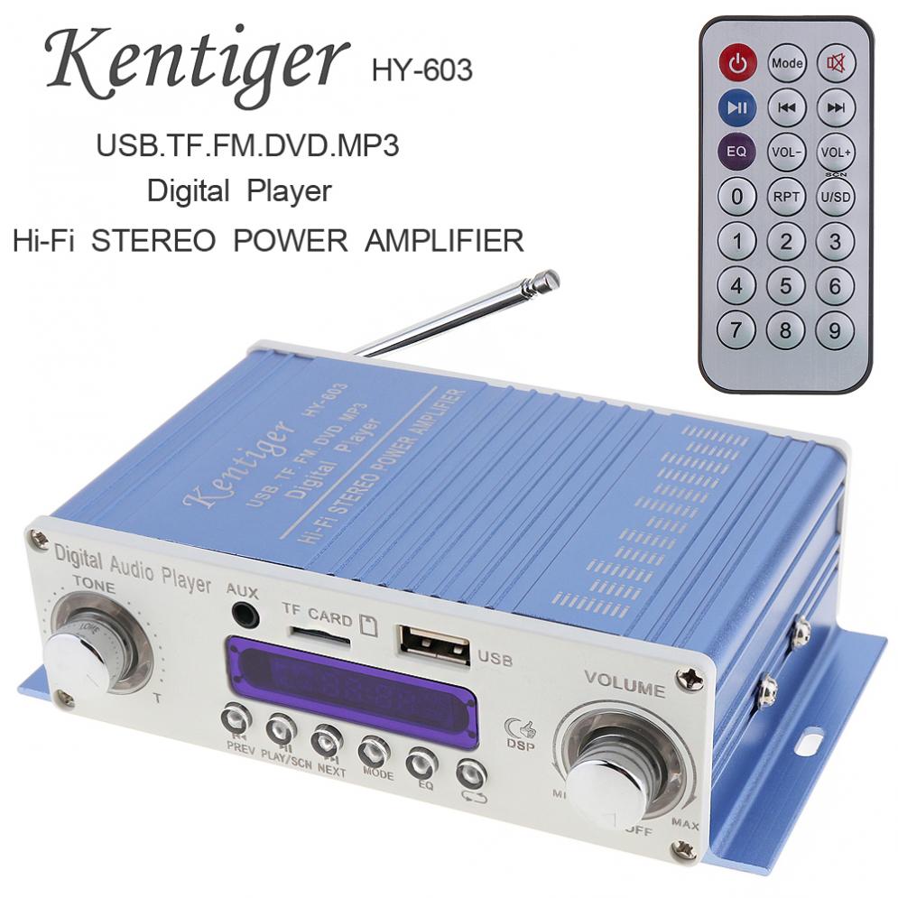 Kentiger DC 12V HI-FI Цифровой FM-радио Аудиоплеер Автомобильный усилитель FM-радио Стереоплеер Поддержка SD / USB / DVD / MP3
Kentiger DC 12V HI-FI Цифровой FM-радио Аудиоплеер Автомобильный усилитель FM-радио Стереоплеер Поддержка SD / USB / DVD / MP3