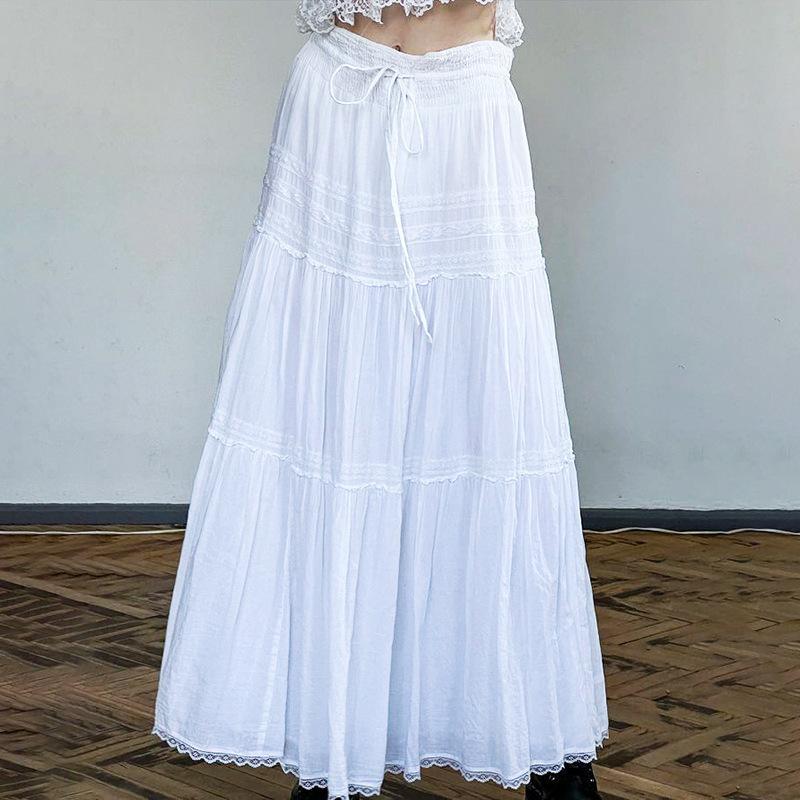 New Summer Style Gentle Lace Versatile Slim Long Skirt Vacation Style Casual Loose Lace Skirt for Women L білий
New Summer Style Gentle Lace Versatile Slim Long Skirt Vacation Style Casual Loose Lace Skirt for Women L білий