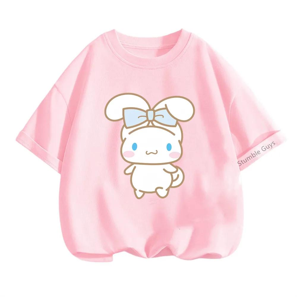 Cinnamoroll Summer T-Shirt Boys and Girls Sanrio Cartoon Casual Anime Clothing 100
Cinnamoroll Summer T-Shirt Boys and Girls Sanrio Cartoon Casual Anime Clothing 100