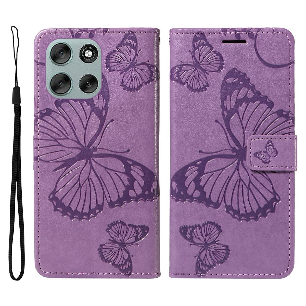 For Motorola Moto G56 5G Wallet Case Floral Butterfly Imprinted Leather Phone Cover Stand Light Purple
For Motorola Moto G56 5G Wallet Case Floral Butterfly Imprinted Leather Phone Cover Stand Light Purple