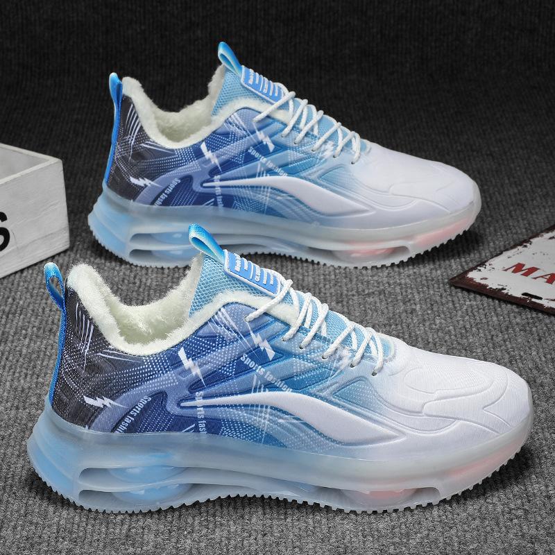 Кроссовки Мужские осенне-зимние бархатные хлопковые туфли Молодежные кроссовки для бега Студенты увеличивают рост Повседневные беговые Большого размера мужские 44 синий
Кроссовки Мужские осенне-зимние бархатные хлопковые туфли Молодежные кроссовки для бега Студенты увеличивают рост Повседневные беговые Большого размера мужские 44 синий