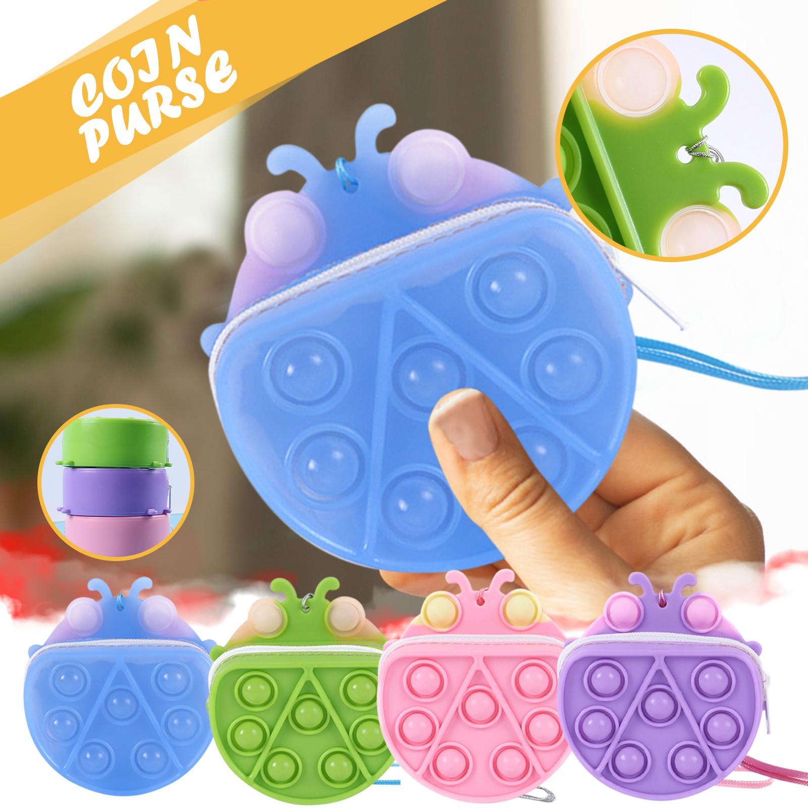 Сенсорные игрушки-мини-кошелек Push Bubble, детская сумка, силиконовый кошелек для монет розовый
Сенсорные игрушки-мини-кошелек Push Bubble, детская сумка, силиконовый кошелек для монет розовый