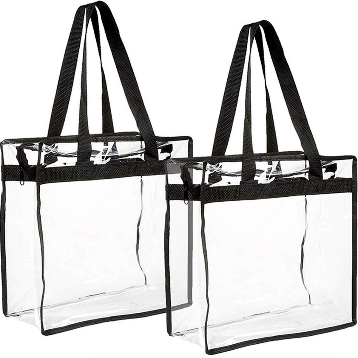 2Pcs Clear Tote Bags Large Capacity Transparent Shoulder Bag with Zipper Flexible Clear Lunch Bag Multipurpose Transparent Totes
2Pcs Clear Tote Bags Large Capacity Transparent Shoulder Bag with Zipper Flexible Clear Lunch Bag Multipurpose Transparent Totes