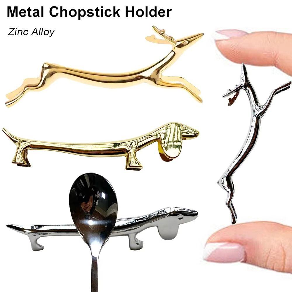 1Pcs Cat Dog Deer Design Chopstick Holder Metal Fork Storage Holder Art Craft Table Decoration Golden Deer
1Pcs Cat Dog Deer Design Chopstick Holder Metal Fork Storage Holder Art Craft Table Decoration Golden Deer