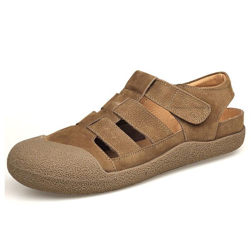 100% Genuine Leather Shoes Men Sandals Flat Non-slip Summer Shoes Mens Cow Leather Beach Sandals Fashion Brand Male Footwear 45 хакі
100% Genuine Leather Shoes Men Sandals Flat Non-slip Summer Shoes Mens Cow Leather Beach Sandals Fashion Brand Male Footwear 45 хакі