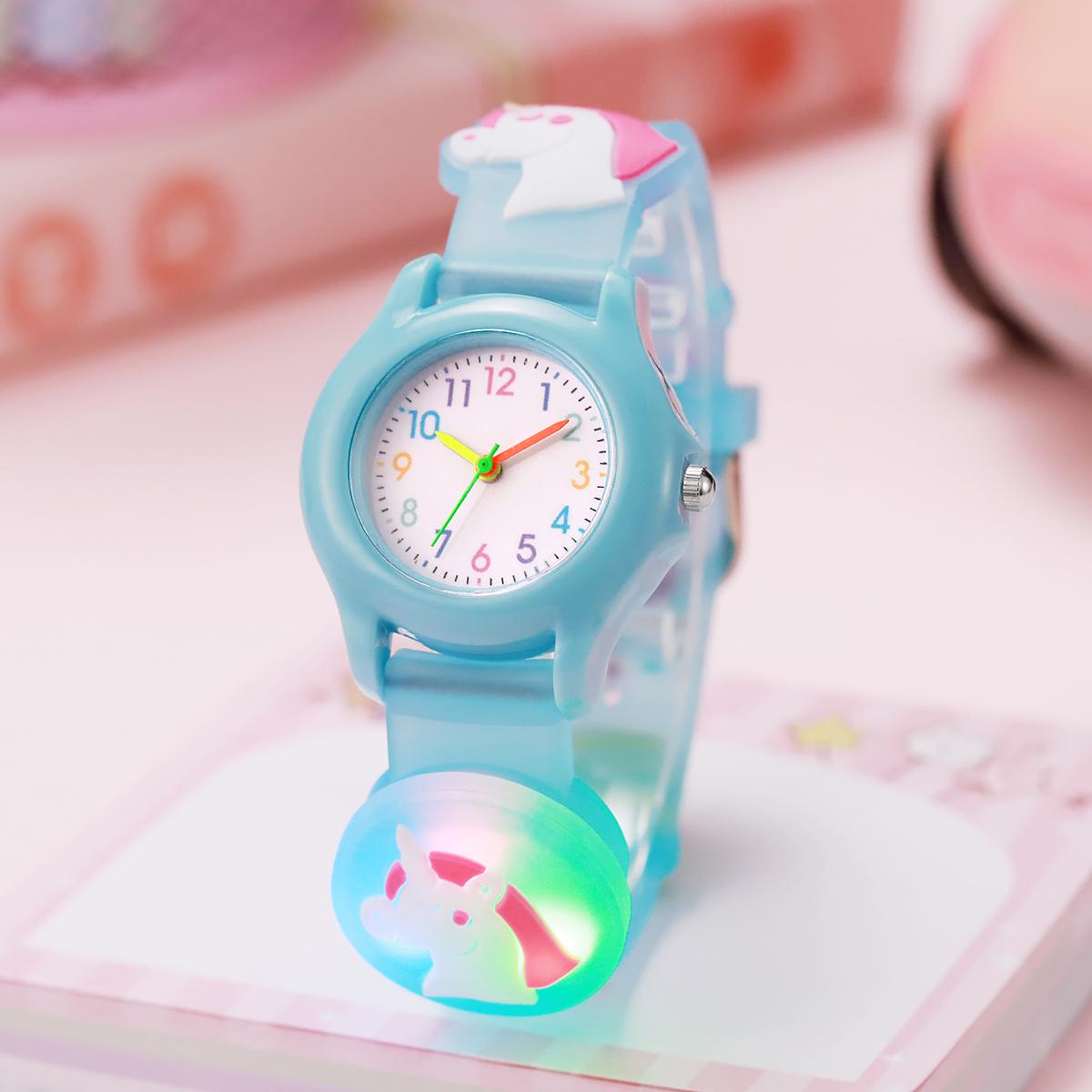 Cute cartoon unicorn luminous watch color scale children quartz watch, suitable for children birthday gift, Christmas gift небо синє кольору
Cute cartoon unicorn luminous watch color scale children quartz watch, suitable for children birthday gift, Christmas gift небо синє кольору