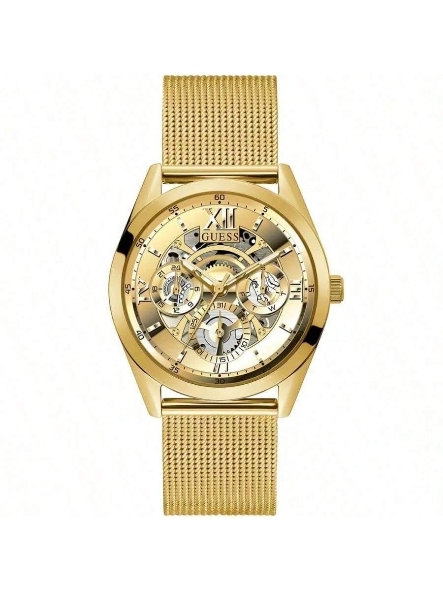 Guess Men s Gold Tone Multifunction Mesh Band Watch GW0368G2 золотой
Guess Men s Gold Tone Multifunction Mesh Band Watch GW0368G2 золотой